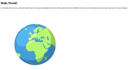 Screenshot of the webpage with image showing.