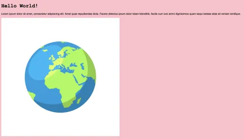 Screenshot for the example website.